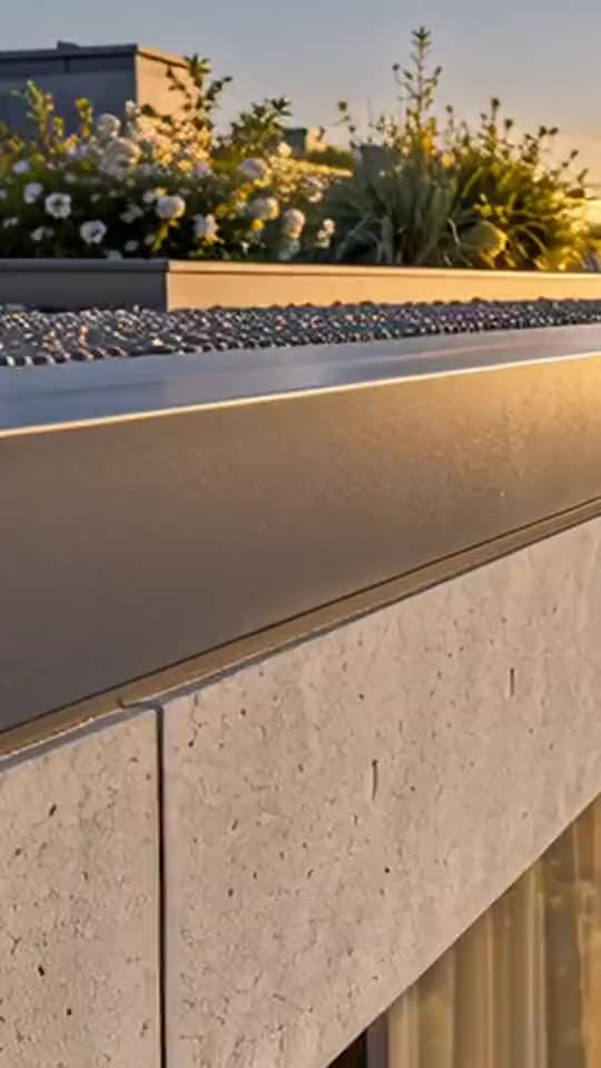 Hochformat-Video: Dachkante aus Sichtbeton